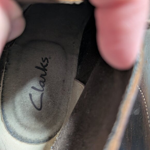 Great cond. CLARKS Bushacre 2 Men's Leather Chukka Boots Brown size 10 - Picture 12 of 13